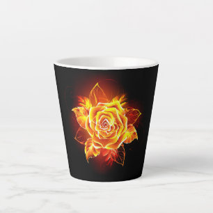 Tasse Latte Blooming Fire Rose