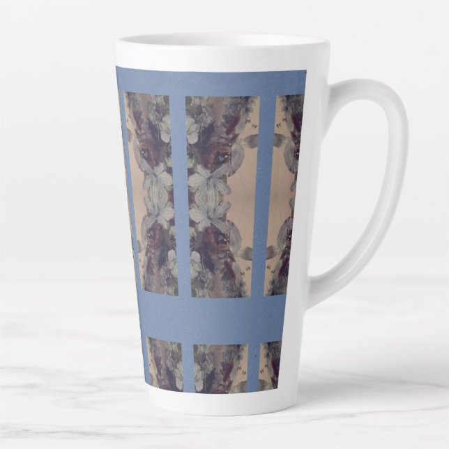 Tasse Latte Blue vintage (Droite)