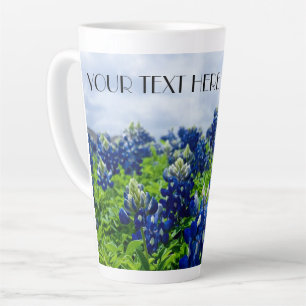 Tasse Latte Bluebonnets Texas Fleurs Lupine