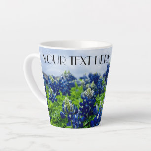 Tasse Latte Bluebonnets Texas Fleurs Lupine