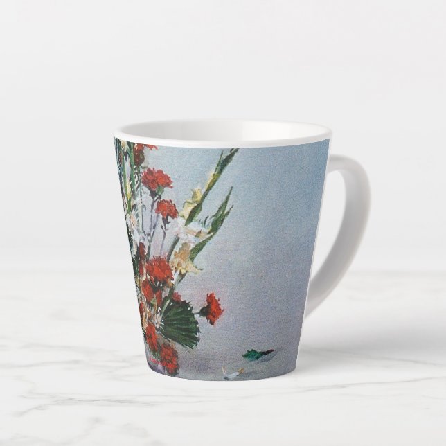 Tasse Latte Bodegón de flores (Angle droit)