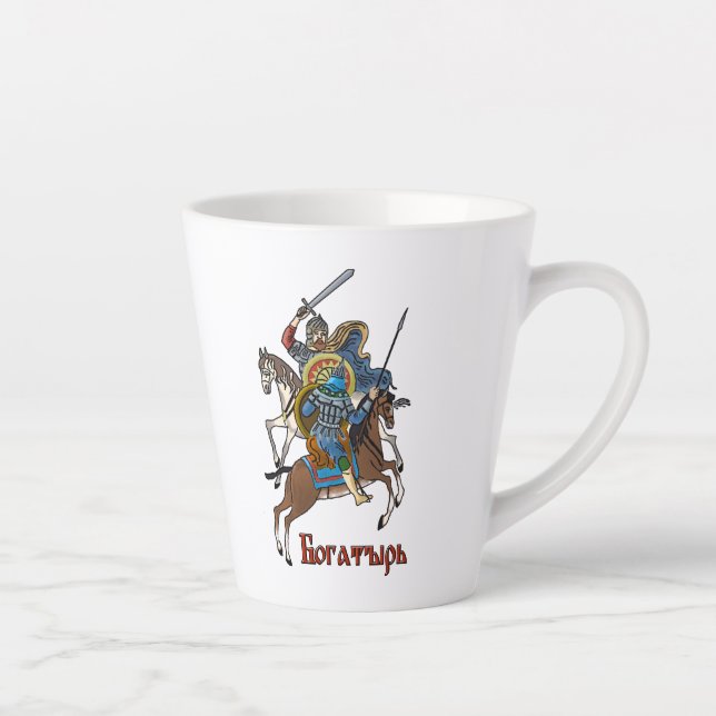 Tasse Latte Bogatyre russe médiéval (Droite)
