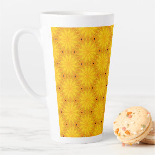 Tasse Latte Boho jaune heureux