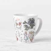 Tasse Latte Bois-moi | Vintage Alice In Wonderland Tea Party (Angle droit)