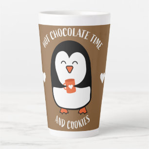 Tasse Latte Boisson de pingouin au chocolat chaud