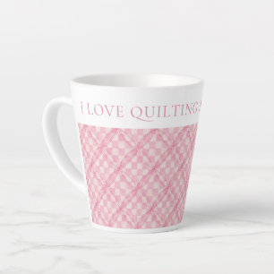 Tasse Latte BOÎTE EN DOSSIER DE CONTRÔLE ROSE + Texte