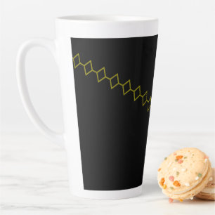 Tasse Latte Bol à chili élégant Onyx Flow