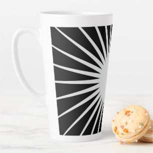 Tasse Latte Bol noir et blanc classique Bowl