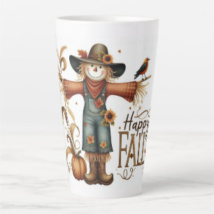 Tasse Latte Bon automne mignon moche et feuillage d'automne