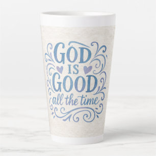 Tasse Latte Bon Typographie Fantaisiste est Bien