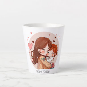 Tasse Latte Bond adorable maman et fille (14)