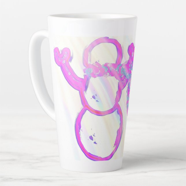Tasse Latte bonhomme de neige (Angle gauche)