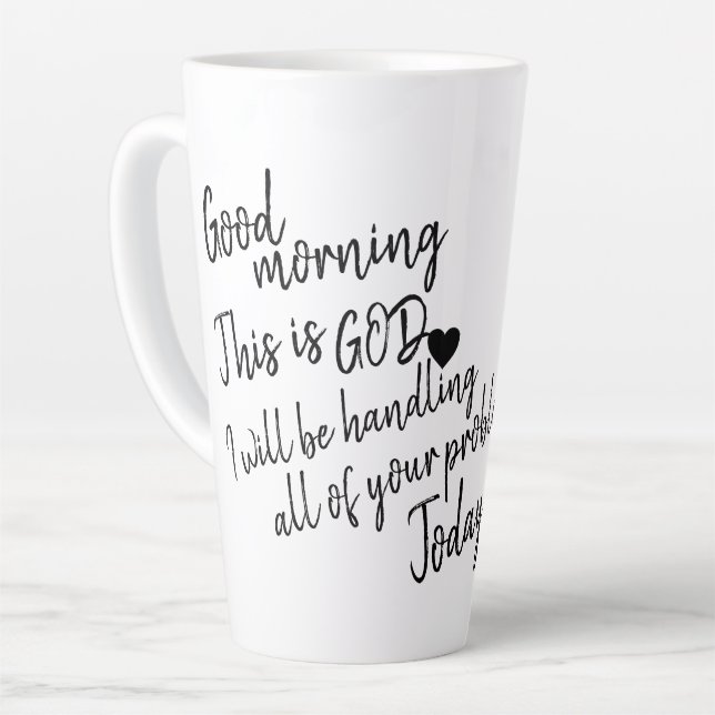 Tasse Latte Bonjour (Angle gauche)