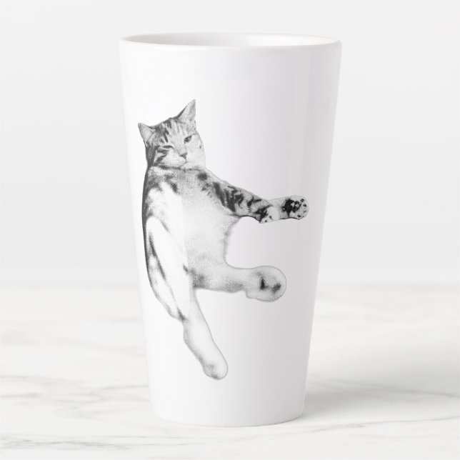 Tasse Latte Bonjour au ventre (Devant)