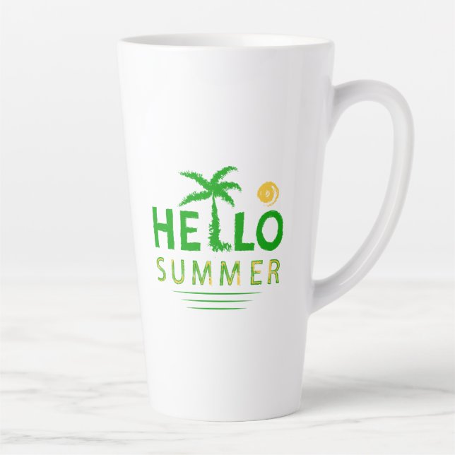 Tasse Latte Bonjour été (Droite)