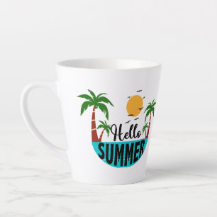 Tasse Latte Bonjour été
