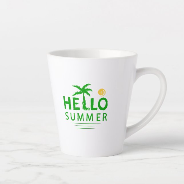 Tasse Latte Bonjour été (Droite)