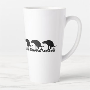 Tasse Latte Bonjour Soleil Chien Qui Fait Ses Besoins Drôle