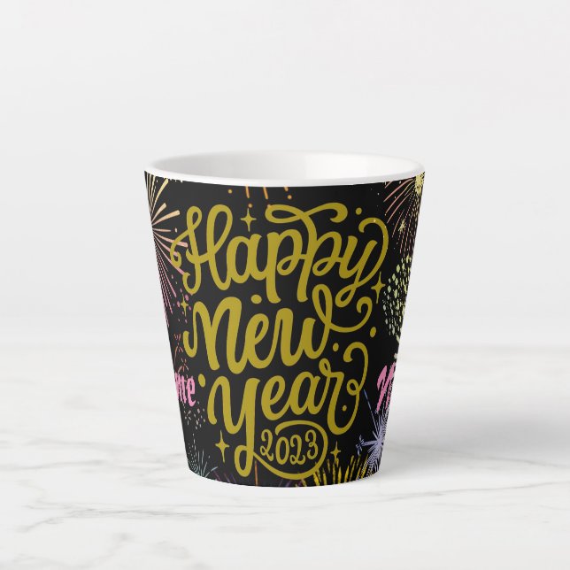 Tasse Latte Bonne année 2023 Thunder_Cove (Devant)