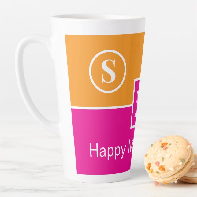 Tasse Latte Bonne fête des mères S/M/D (En situation)