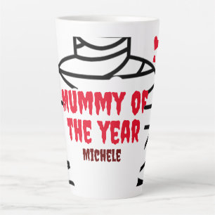 Tasse Latte Bonne Halloween famille Éffrayante maman de l'anné