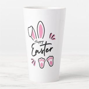 Tasse Latte Bonne Pâques (rose)