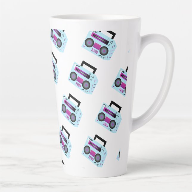 Tasse Latte Boombox cool Hip hop Art (Droite)