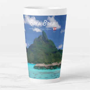 Tasse Latte Bora Bora, Polynésie française - Grande station ba