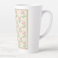 Bordure de contour de coquelicot vintage