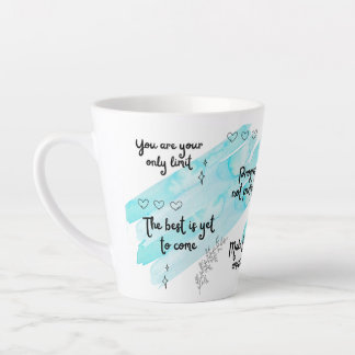 Tasse Latte Boue en latte bleue de la positivité
