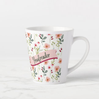 Tasse Latte Boue latte du réflecteur floral