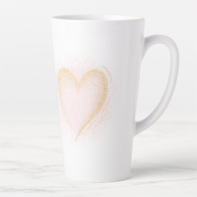Tasse Latte Boug Coeur Épargné (Droite)