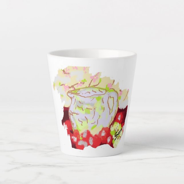 Tasse Latte Boug en latte " Pitcher avec Fruit (Devant)