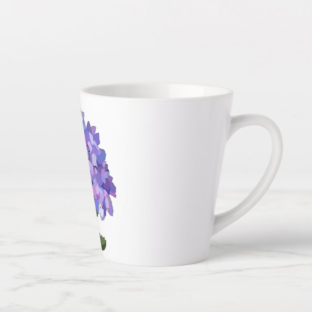 Tasse Latte Bouge de latte d'Hydrangea (Droite)
