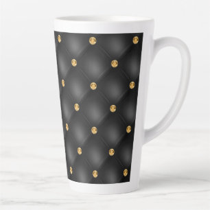 Tasse Latte Bouge en latte touffue en or noir