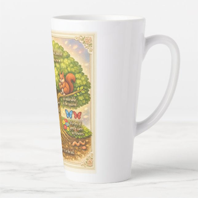 Tasse Latte bouger tout au long de la journée en suscitant con (Droite)