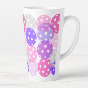 Tasse Latte Boule de boule rose/pourpre