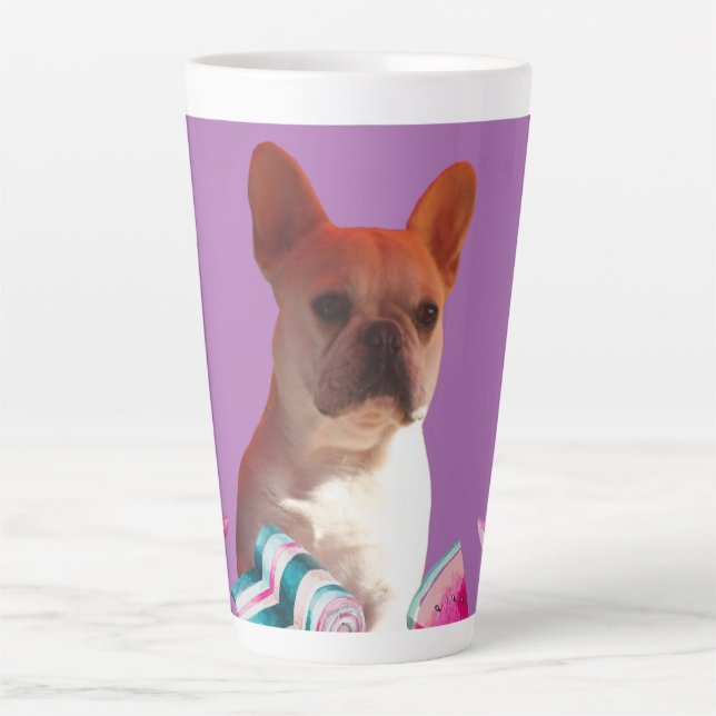 Tasse Latte Bouledogue français  (Devant)