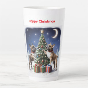 Tasse Latte Bouledogue français sapin de Noël Bulldog