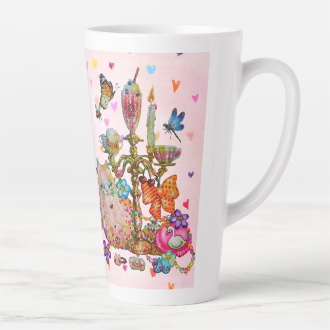 Tasse Latte Bouteille d'eau Coquette (Droite)