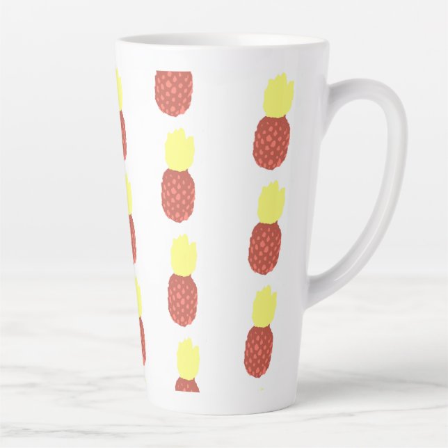 Tasse Latte Bouteille d'eau en aluminium d'ananas (Droite)