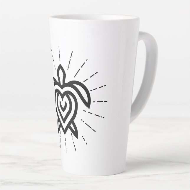 Tasse Latte Bouteille en latte du logo Rays (Angle droit)