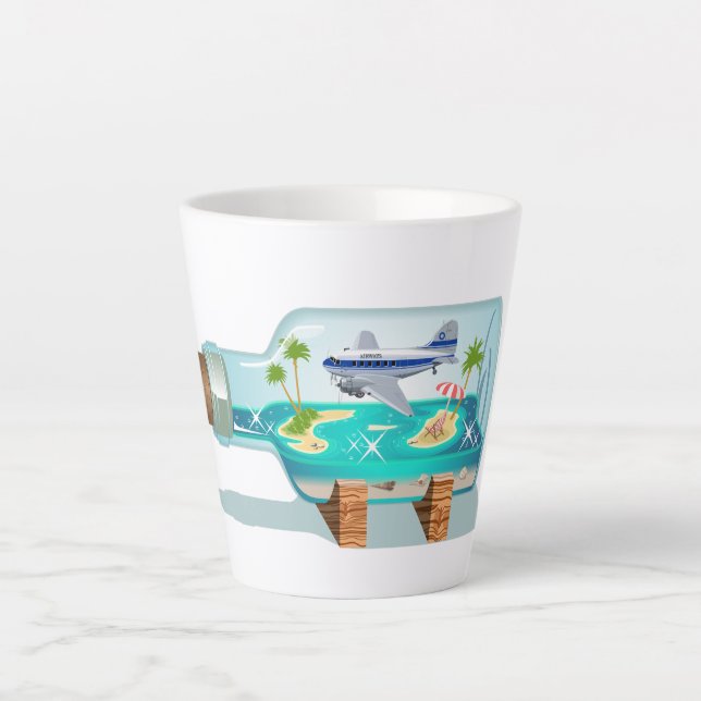 Tasse Latte Bouteille souvenir de dessin (Devant)