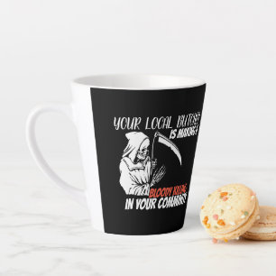 Tasse Latte Bouton de la Faucheuse