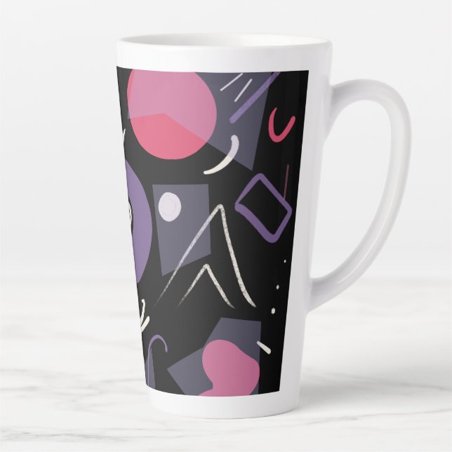 Tasse Latte Boutons en latte rétro (Droite)