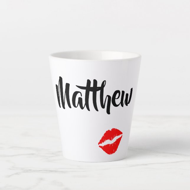 Tasse Latte Boyfriend Kisses (Devant)