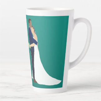 Tasse Latte Bridal Couple, skin tones Variation 5