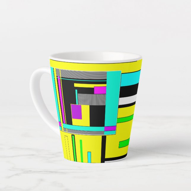 Tasse Latte Bright abstract (Angle gauche)