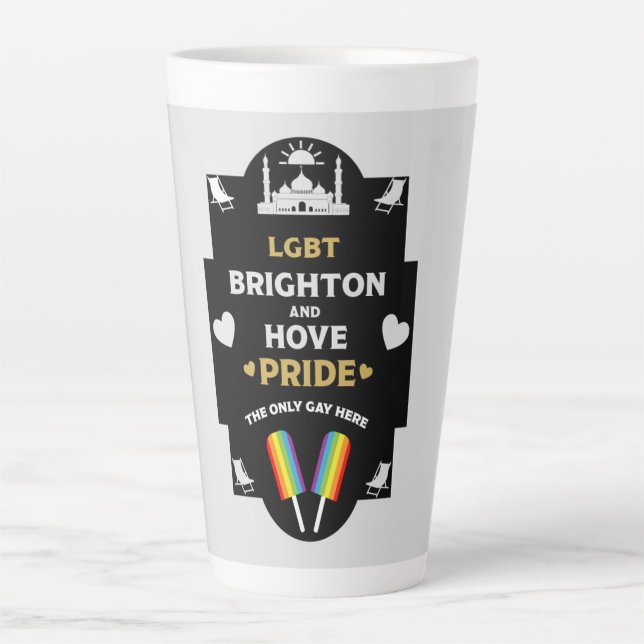 Tasse Latte Brighton et Hove Pride (Devant)