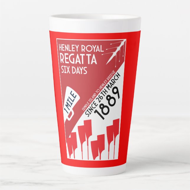 Tasse Latte British River Thames Regatta (Devant)
